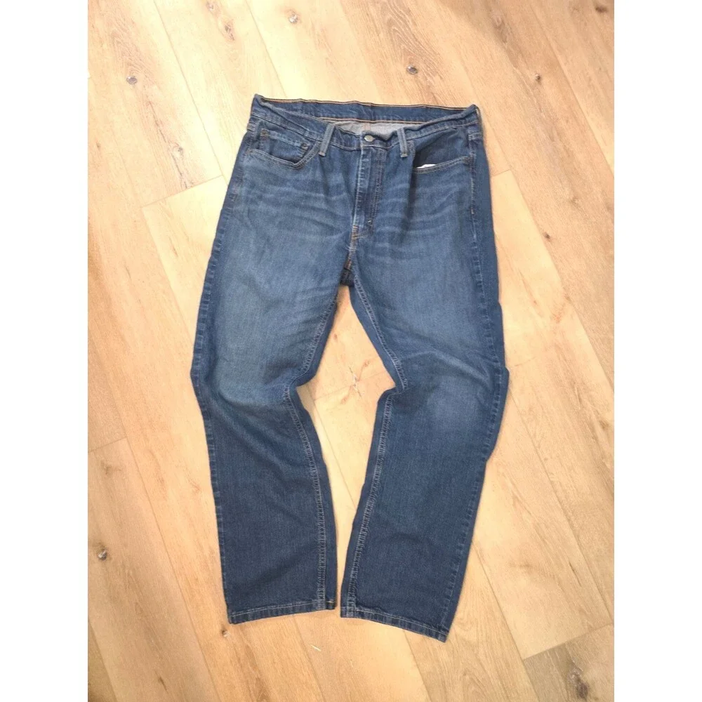 Levis 541 Mens Blue Med Wash Jeans Athletic Fit Straight Mid Rise  36x30 Country